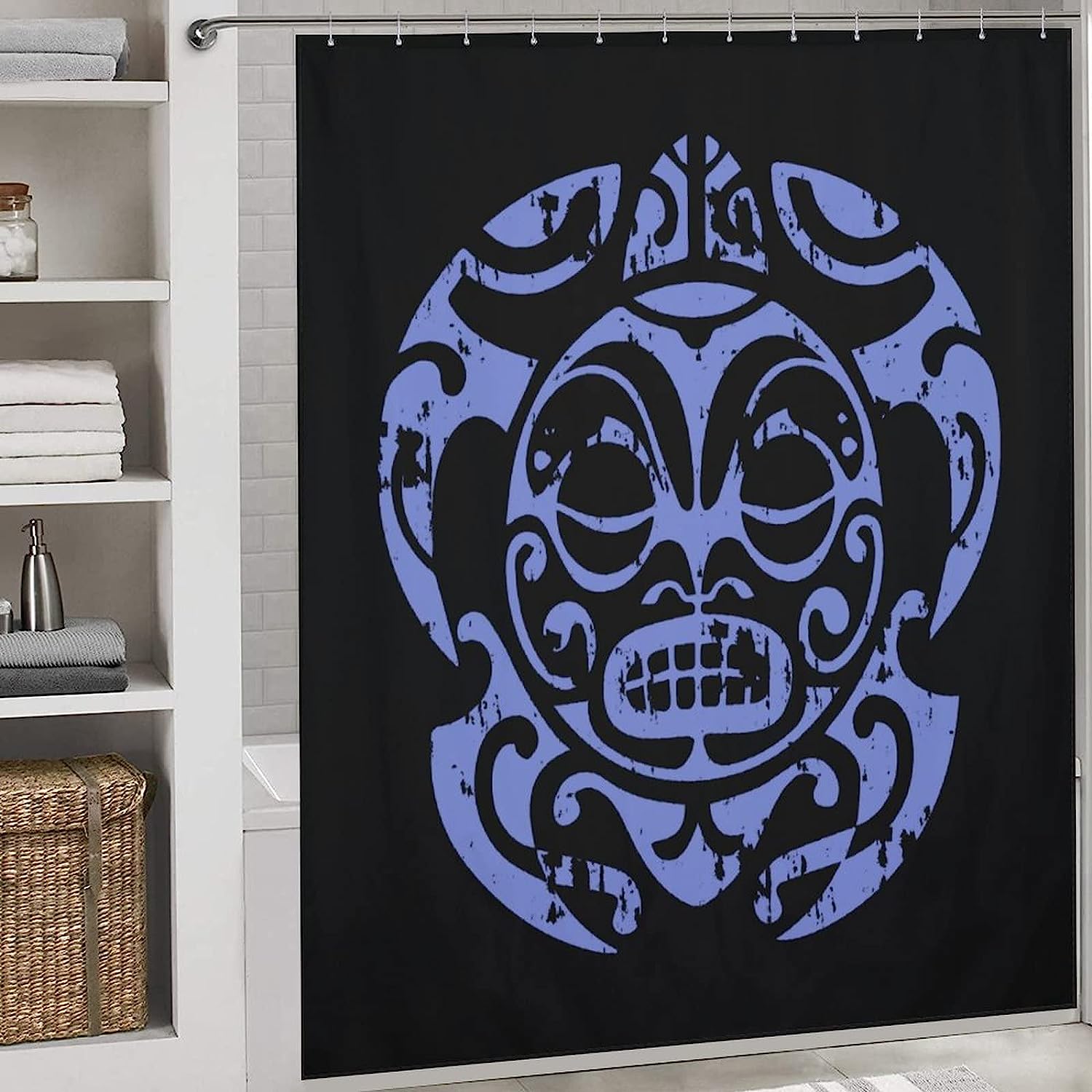 Personalized Maori Sea Turtle Hawaii Bathroom Shower Curtain