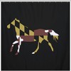 Personalized Maryland Flag Horse Bathroom Shower Curtain for Your Bathroom