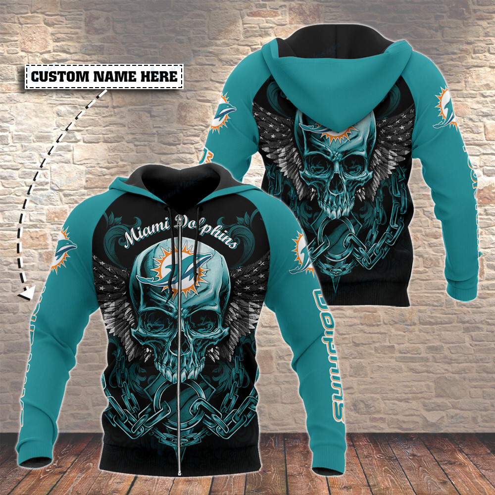 Personalized Miami Dolphins 3D Hoodie For Fans With All Over Print Design And Customization Option