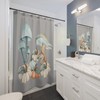 Personalized Mushroom Shower Curtain, Cute Gift for Bathroom Decoration 
