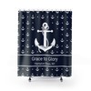 Personalized Nautical Shower Curtain for Boat Lovers and Coastal Homes