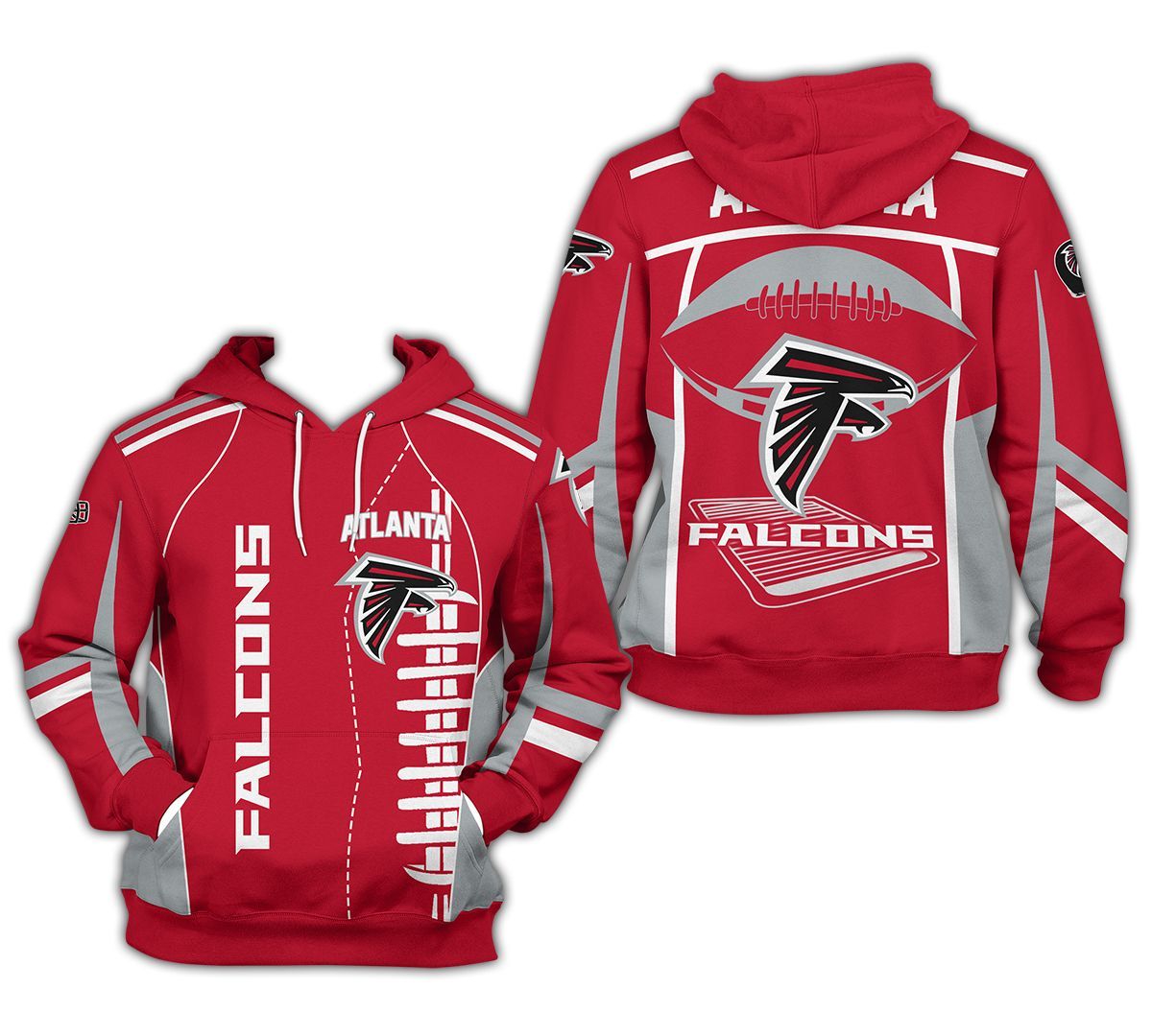 Personalized Nfl Atlanta Falcons All Over Print 3D Hoodie - Perfect Apparel For Football Fans