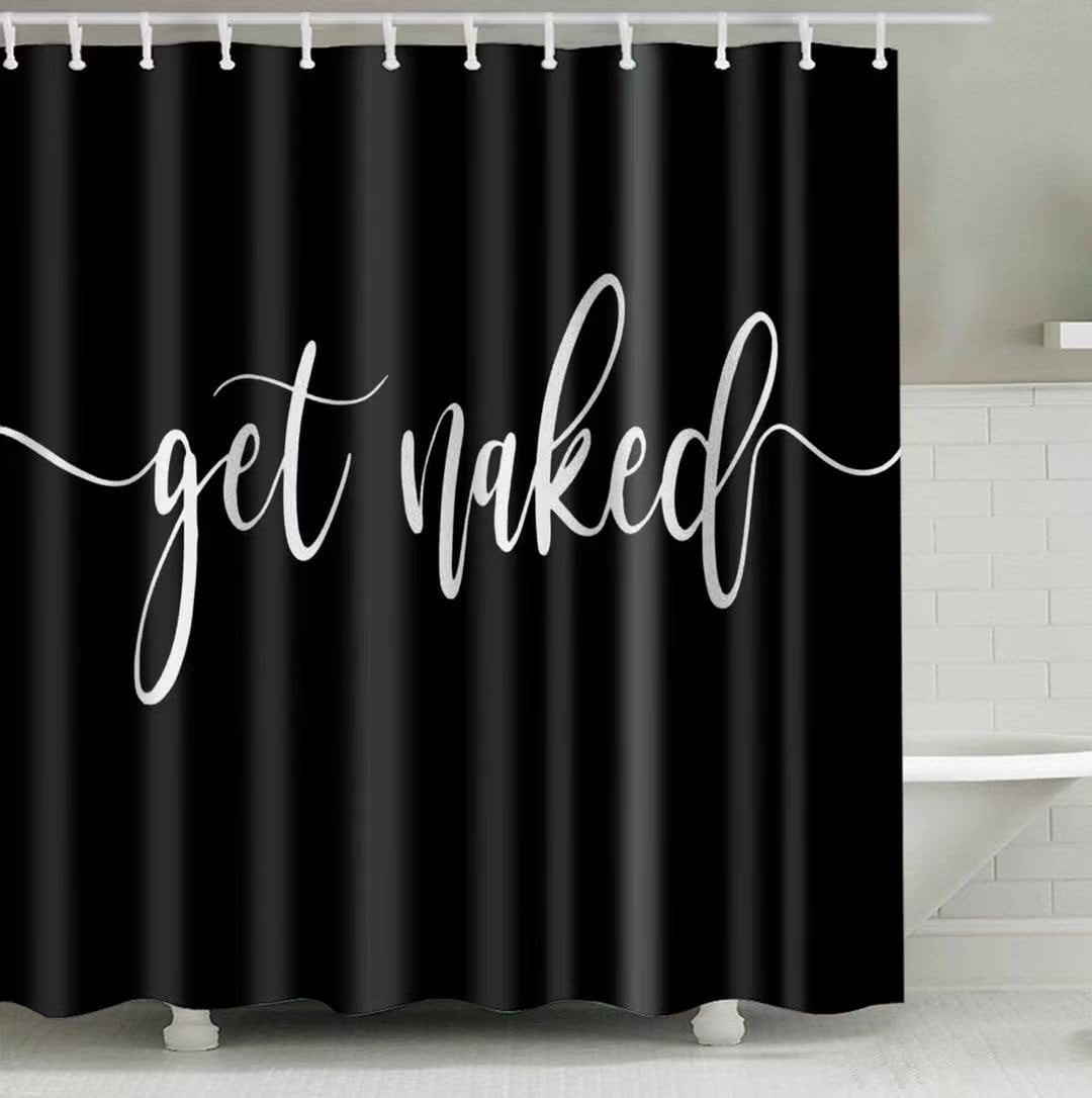 Personalized Tropical Palm Leaf Shower Curtain With Waterproof Fabric, Unique Bathroom Decor Idea