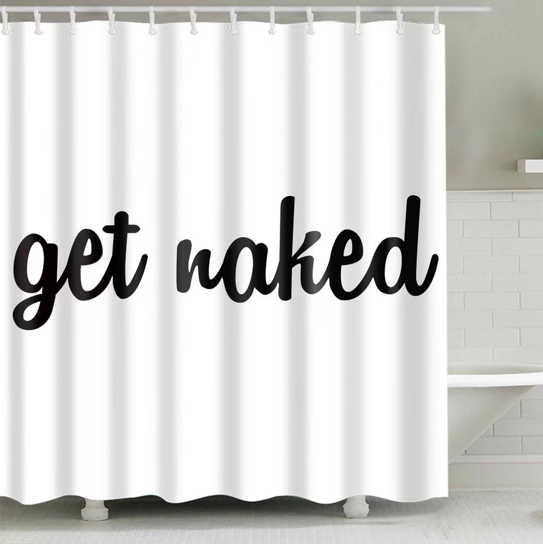 Personalized Tropical Palm Leaf Shower Curtain With Waterproof Fabric, Unique Bathroom Decor Idea