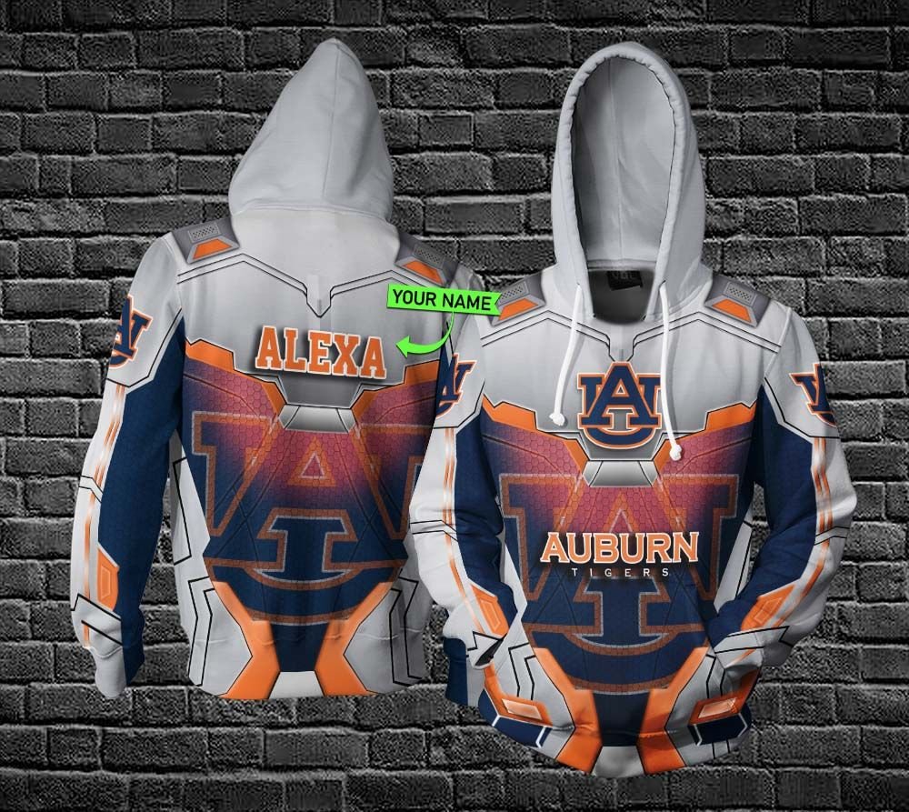 Personalized University Of Auburn Tigers All Over Print 3D Hoodie - Perfect For Sports Events