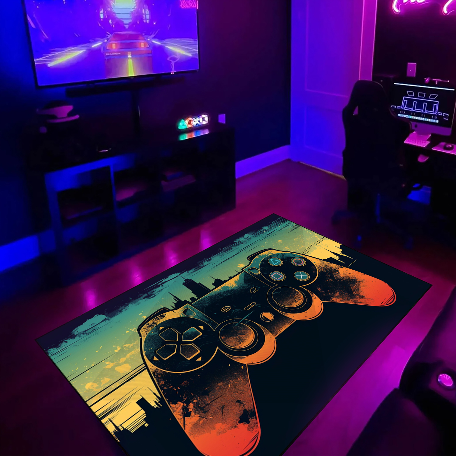Personalized Video Game Room Carpet - Perfect for Living Room Play Area - Image 3