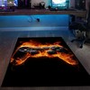 Personalized Video Game Rug for Boys' Room - Controller Design Carpet in Full Sizes - Perfect for Game Rooms or Home Decoration M02