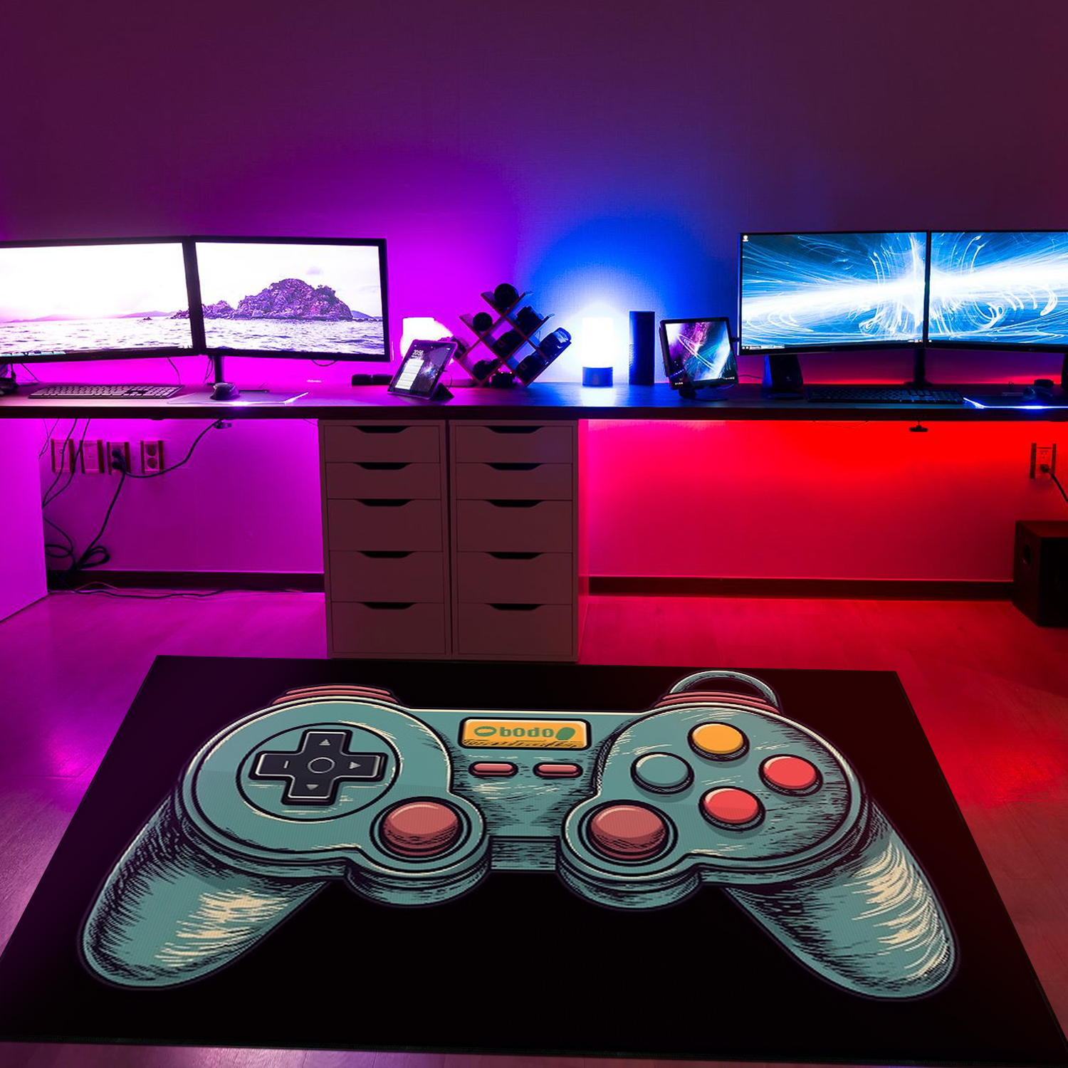 Personalized Video Game Rug for Living Room - Customizable Gaming Room Area Rugs - Upgrade Your Living Room Decor - Image 2