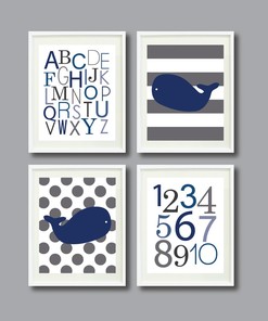 Personalized Whale Shower Curtain for Kids Bathroom Decor