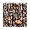 Personalized Wiener Dog Shower Curtain With Customizable Background