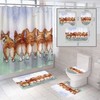 Pet Dog Corgi Waterproof Shower Curtain - Ideal For Dog Lovers!