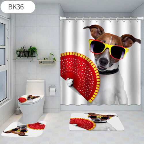 Pet Dog Perform Waterproof Shower Curtain Pad - A Cool Addition To Your Bathroom
