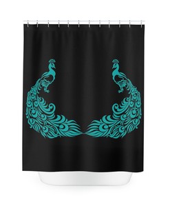 Pfau Duschvorhang for a Unique and Colorful Bathroom Design