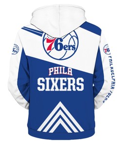 Philadelphia 76Ers 3D All-Over Print Zip Up Hoodie - Nhl Fan Gift