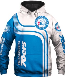Philadelphia 76Ers Hoodie 3D Zip Hoodie - Official Nba Merchandise