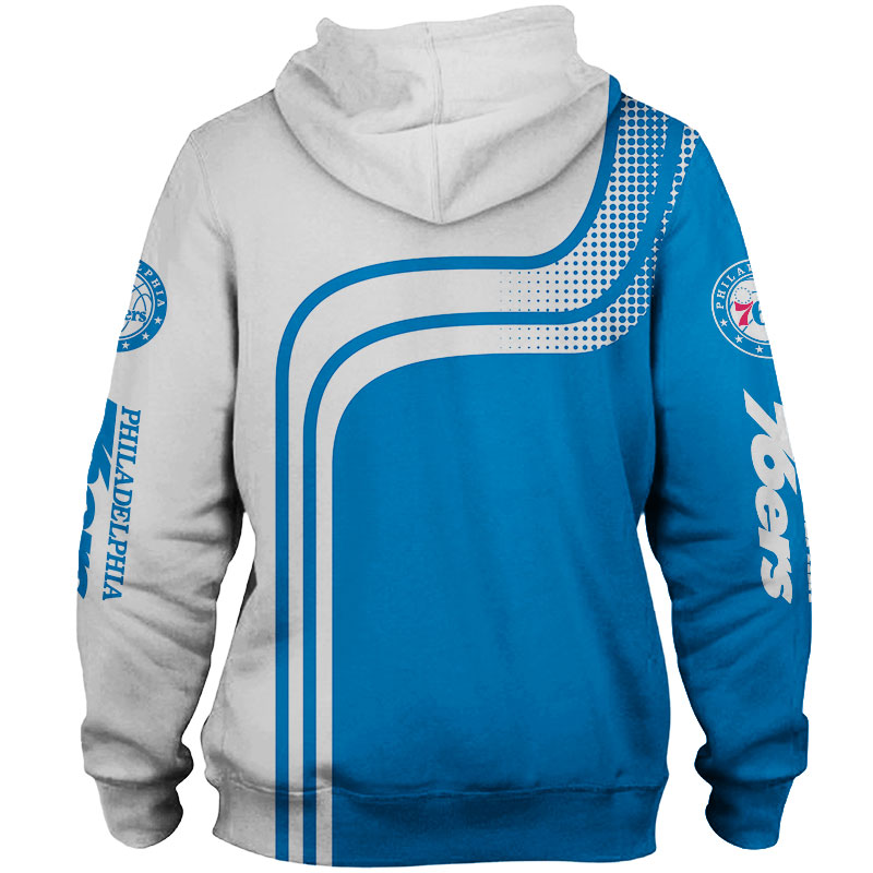 Philadelphia 76Ers Hoodie 3D Zip Hoodie - Official Nba Merchandise