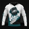 Philadelphia Eagles Cool Graphic 3D Hoodie - Official Nfl Merchandise 