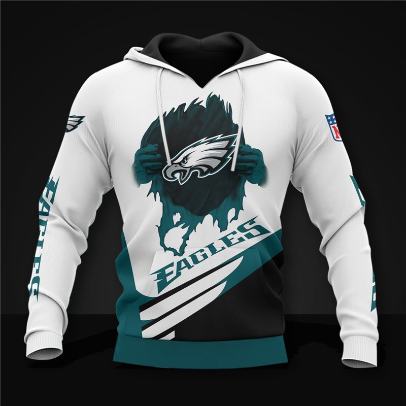 Philadelphia Eagles Cool Graphic 3D Hoodie - Official Nfl Merchandise