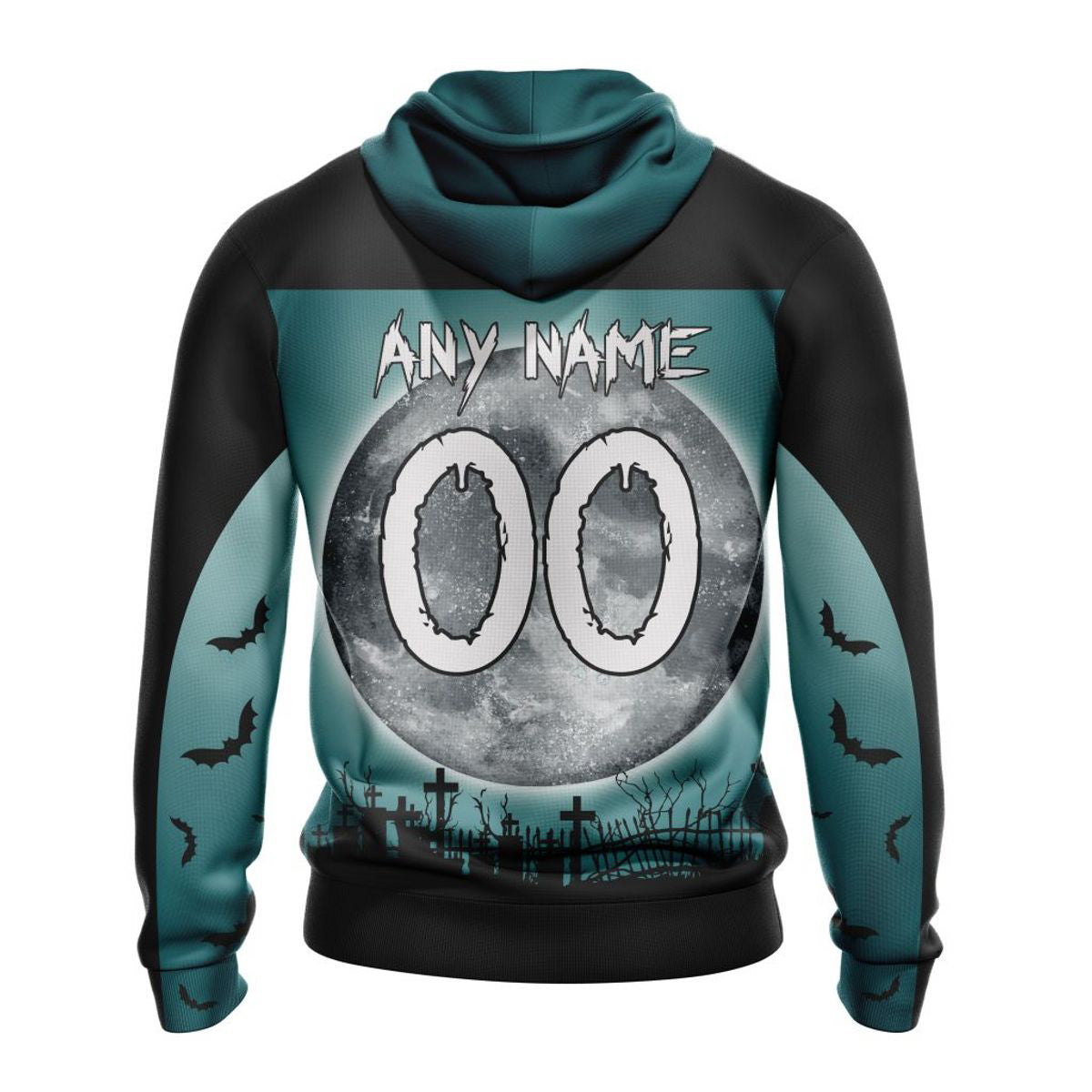 Philadelphia Eagles Halloween Custom Name & Number 3D All Over Print Hoodie - Gifts For Fans