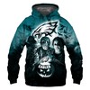 Philadelphia Eagles Halloween Horror Night 3D All Over Print Hoodie - Gifts For Fans 