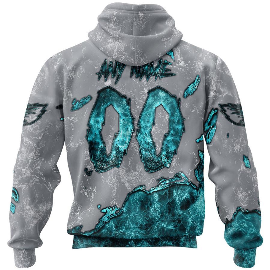 Philadelphia Eagles Hoodie 3D Devil Eyes - Gifts For Fans