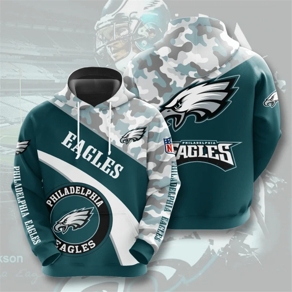 Philadelphia Eagles Hoodie Seal Motifs - Official Nfl Merchandise