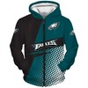 Philadelphia Eagles Long Sleeve Zip Hoodie - Official Nfl Merchandise 