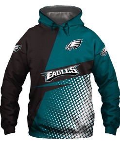 Philadelphia Eagles Long Sleeve Zip Hoodie - Official Nfl Merchandise 