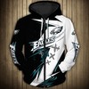 Philadelphia Eagles Thunder Graphic 3D Hoodie - Official Nfl Merchandise 