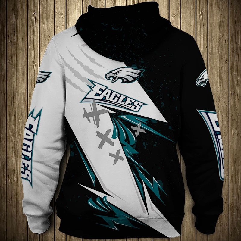 Philadelphia Eagles Thunder Graphic 3D Hoodie - Official Nfl Merchandise