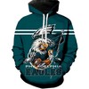 Philadelphia Eagles Ultra-Cool Design 3D Hoodie - Official Nfl Merchandise 