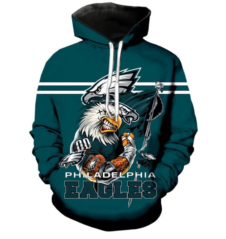 Philadelphia Eagles Ultra-Cool Design 3D Hoodie - Official Nfl Merchandise