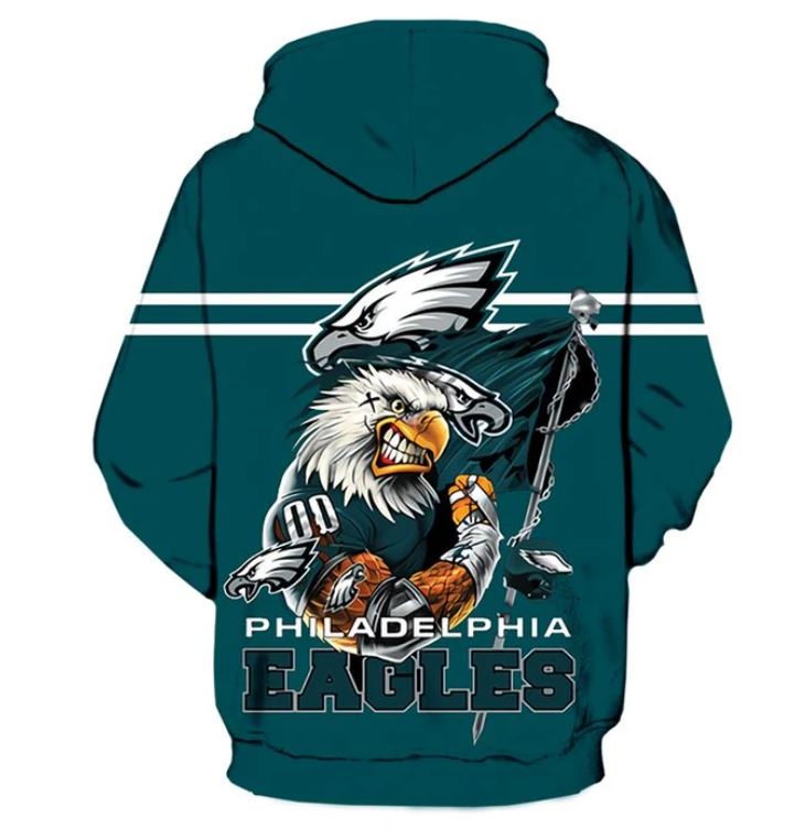 Philadelphia Eagles Ultra-Cool Design 3D Hoodie - Official Nfl Merchandise