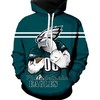 Philadelphia Eagles Ultra-Cool Design Style #1 3D Hoodie - Official Nfl Merchandise 