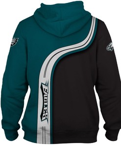 Philadelphia Eagles Zip Hoodie 3D Cute Zip Hoodie Pullover - Official Nfl Merchandise