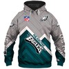 Philadelphia Eagles Zip Hoodie Pullover - Gifts For Fans 