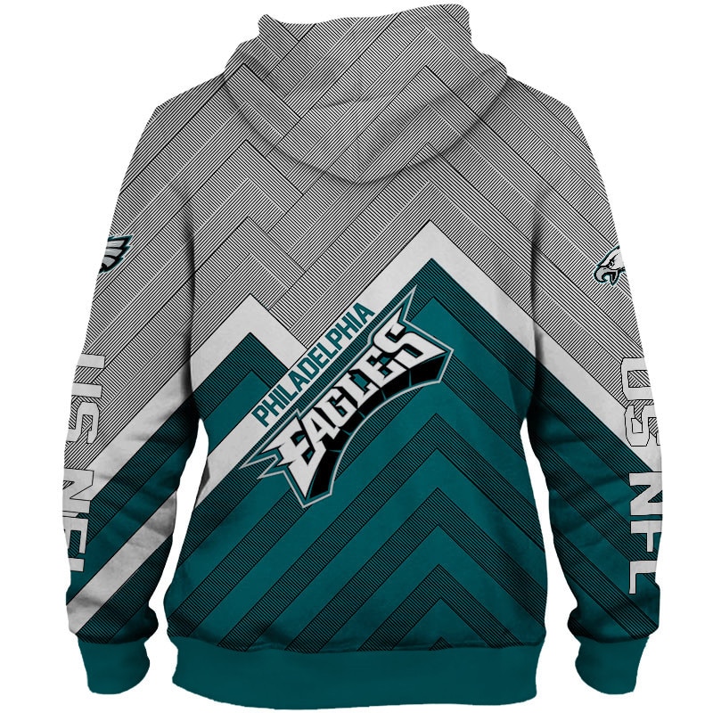 Philadelphia Eagles Zip Hoodie Pullover - Gifts For Fans