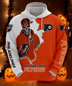 Philadelphia Flyers 3D Baseball Zip Hoodie - Official Mlb Merchandise