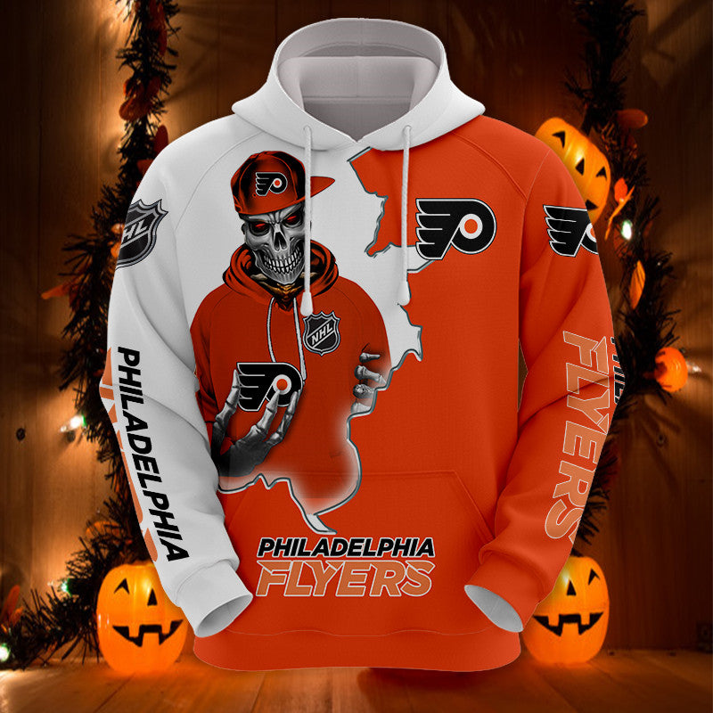 Philadelphia Flyers 3D Baseball Zip Hoodie - Official Mlb Merchandise