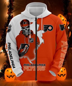 Philadelphia Flyers 3D Baseball Zip Hoodie - Official Mlb Merchandise