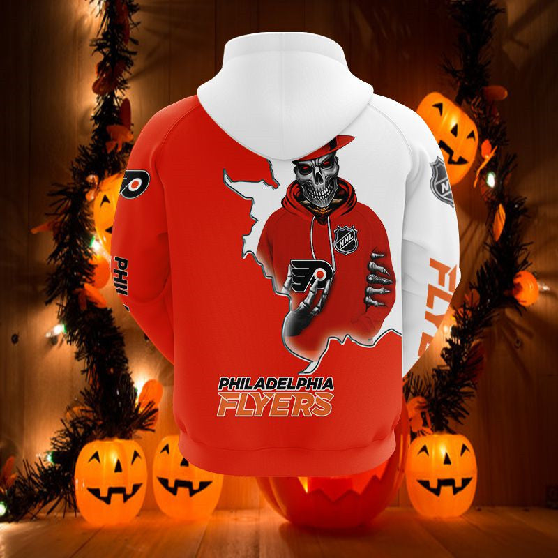Philadelphia Flyers 3D Baseball Zip Hoodie - Official Mlb Merchandise