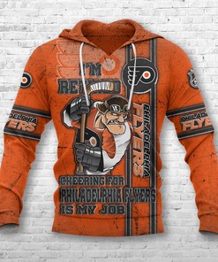 Philadelphia Flyers I'M Retired 3D Hoodie - Official Nhl Merchandise