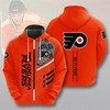Philadelphia Flyers Let'S Go Flyers 3D Hoodie - Official Nhl Merchandise 