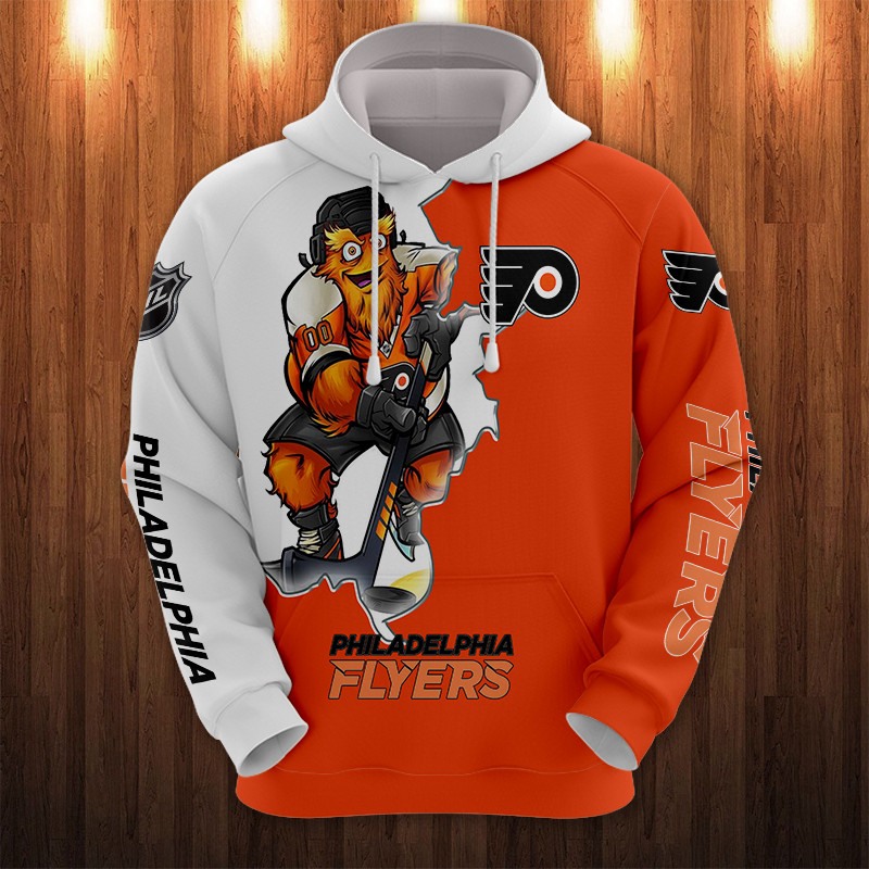 Philadelphia Flyers Zip Hoodie 3D - Official Nhl Merchandise