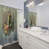 Phineas Mermaid Themed Shower Curtain with Fantasy Art for Your Bathroom Decor