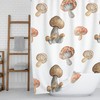 Pilz Duschvorhang with a Boho Aesthetic and Cottage Core Vibes for Your Bathroom