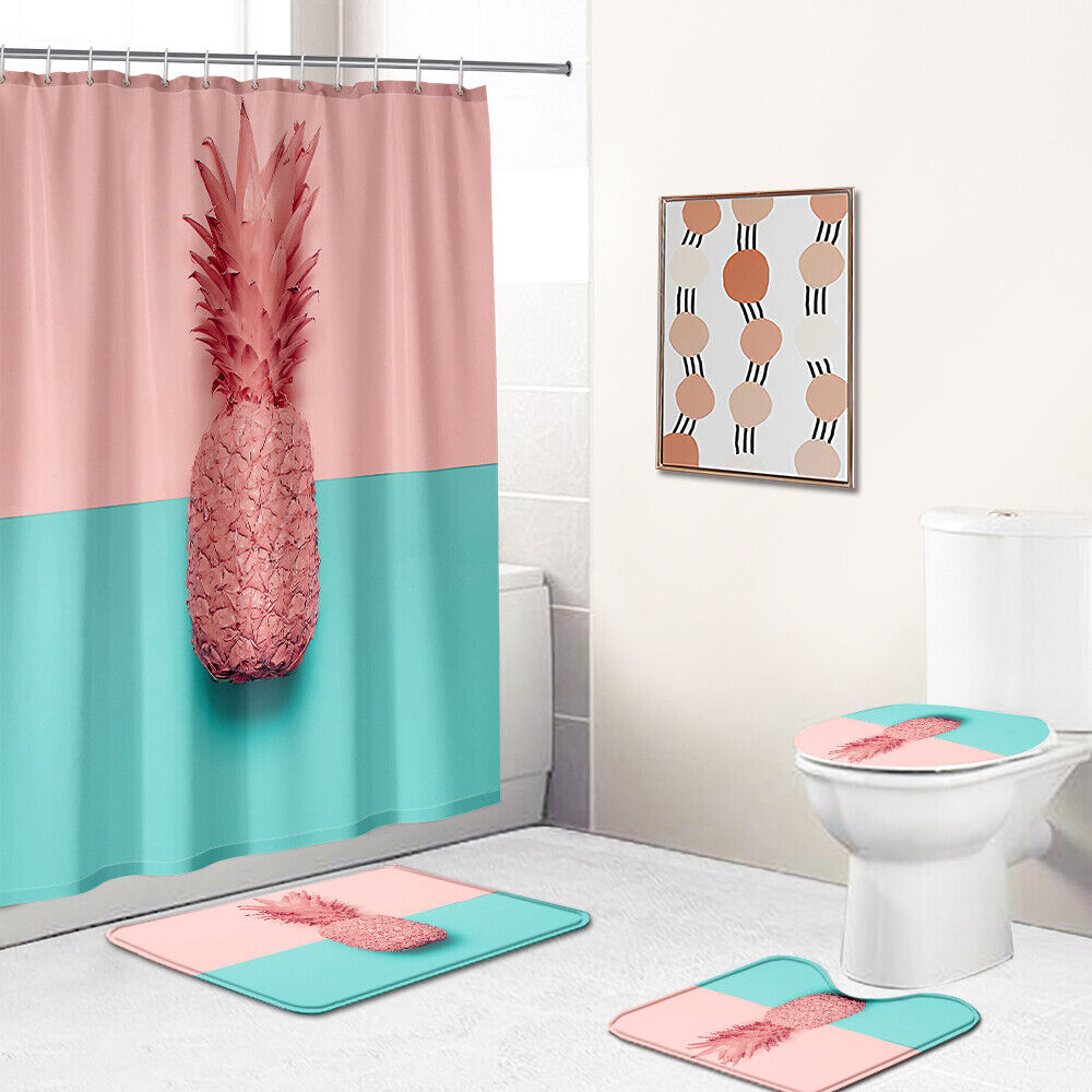 Pineapple Bathroom Shower Curtain
