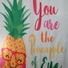 Pineapple Eye Happy Shower Curtain for Fun Bathroom
