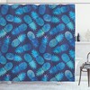 Pineapple Figures Print Shower Curtain for Beachy Bathrooms