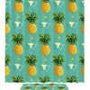 Pineapple Green Shower Curtain - Cute Fruit Theme For Bathroom Decor
